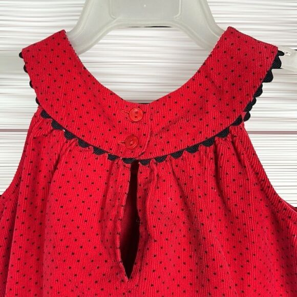 L g Fashions Vintage Red Cotton Corduroy Jumper with Scottish Terriers 18 month - Picture 8 of 12